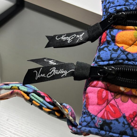 Vera Bradley Floral Fiesta Triple Zip Hipster Crossbody Retired Print - Picture 8 of 8